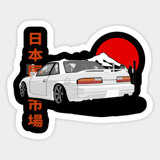 Nissan Silvia S13 Back View Sticker